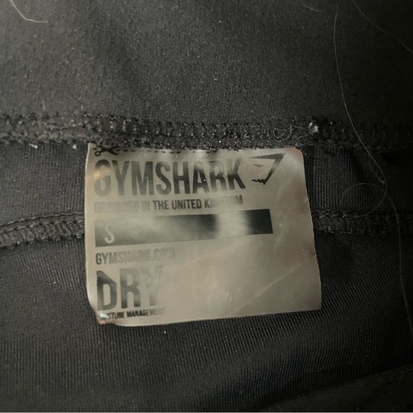 Gymshark Black Cropped Leggings Size Small - Picture 3 of 3